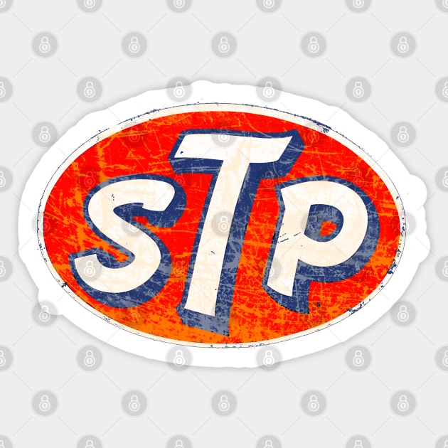 STP oil Treament Sticker by Midcenturydave